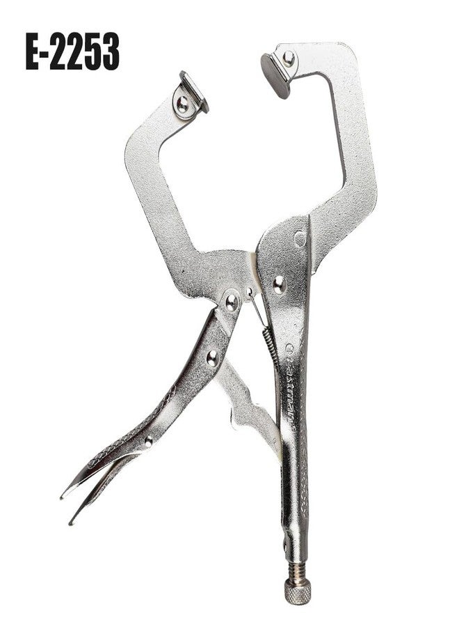 إيست مان كماشة مشبك إيستمان C، 11/275 مم، مصنوعة من فولاذ سبيكي مختار مع مفتاح سداسي 5 مم، طقم كماشة تحكم شديدة التحمل، مشبك قضيب، وسادات دوارة - طقم أدوات فضي (E-2253) - Image 5